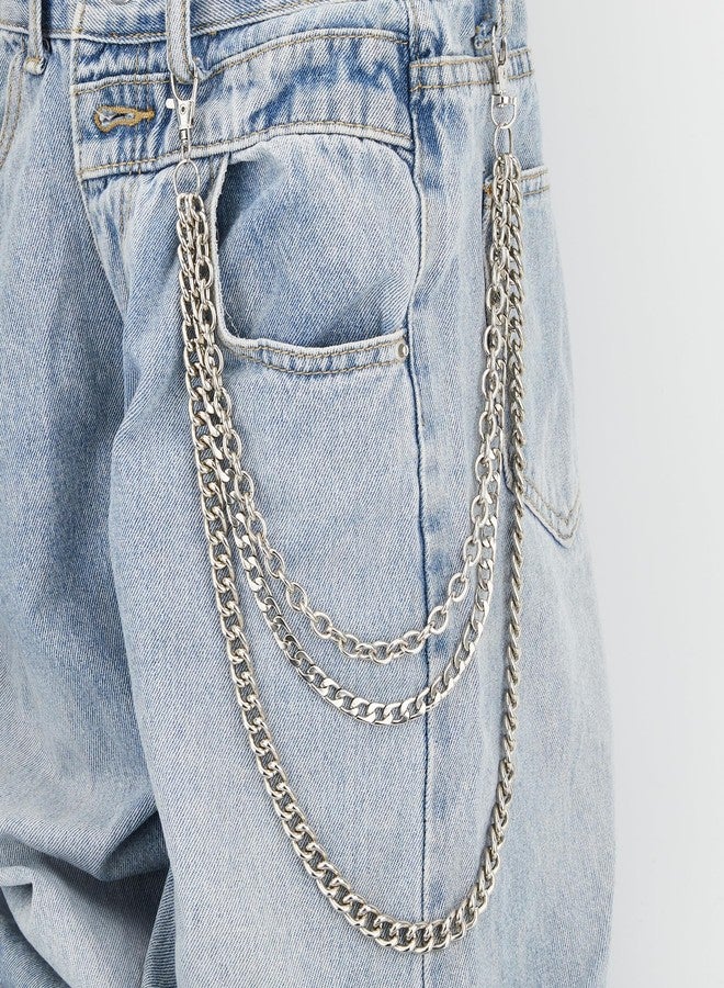 Fensong 3-Layer Wallet Chain, Wallet Chains for Men, Chain for Pants, Pants Pocket Chain - Unisex, Ideal for Hanging on Bags or Pants - Image 5